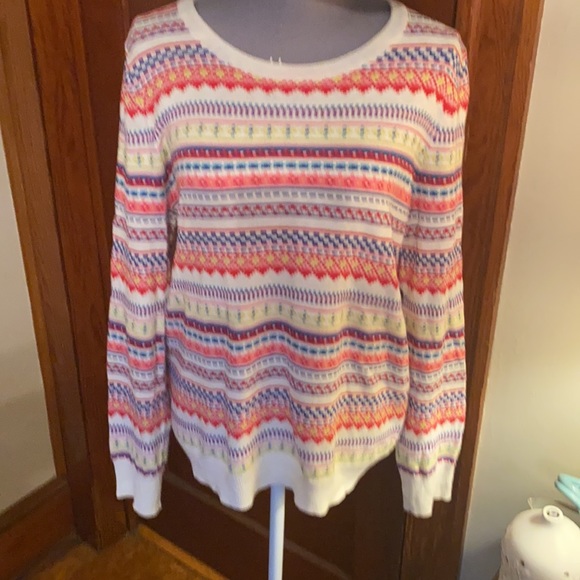 ❣️ Gap striped multicolored sweater size Large❣️ - Picture 3 of 8